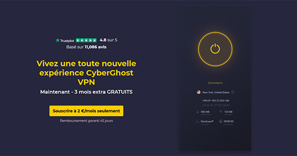 Black Friday Offre CyberGhost